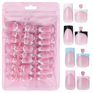 FN1171 <span class=keywords><strong>ZHC</strong></span> Colori Unghie Finte per Ragazze, 10 Pezzi, Design Artigianale, Copertura Completa, Materiale PVC, Certificato CE MSDS - Product Image 1
