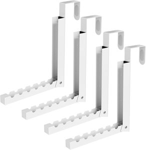 Nhỏ gọn xách tay áo trong nhà móc màu đen gấp quần áo khô giá với cửa móc áo đường sắt cho không gian nhỏ phòng giặt ủi - Product Image 4