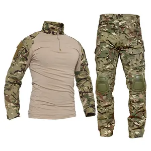 Uniforme de Combat tactique d'hiver pour hommes, ensembles d'entraînement de chasse T-Shirts pantalons vêtements de Paintball Air-soft