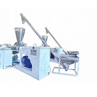 Ligne de production de granulateurs extrudeurs à rotation inverse sur mesure, directement de l'usine, pour granulés de PVC, HDPE, LLDPE, EVA, PP, 100-1000 kg/h