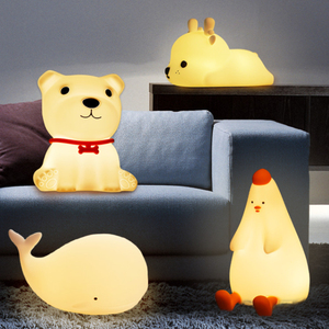 Luci notturne dell'anatra buffa che pattinano la luce del regalo della scuola materna illuminazione calda del sonno del bambino Pat giocattoli lampada da notte da comodino - Product Image 6