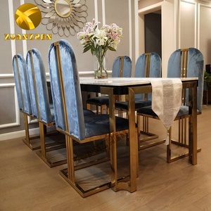 Altri Mobili Commerciali Set <span class=keywords><strong>Tavolo</strong></span> da Pranzo in Marmo Moderno <span class=keywords><strong>Allungabile</strong></span> <span class=keywords><strong>con</strong></span> <span class=keywords><strong>6</strong></span> <span class=keywords><strong>Sedie</strong></span> per Casa DT010 - Product Image 5