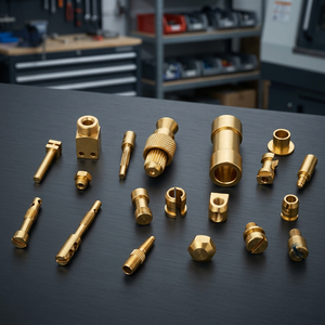 ชิ้นส่วนทองเหลืองกลึงด้วยเครื่อง CNC ความแม่นยำสูง สำหรับงานอุตสาหกรรม - Product Image 1