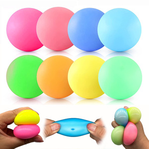 Promotional Slow Rebound Squeeze Sensory Toys Glowing Relief Squishy <b>Fidget</b> Toys Decompressed Funny Glitter Ice Cubes for Kids - Product Image 3