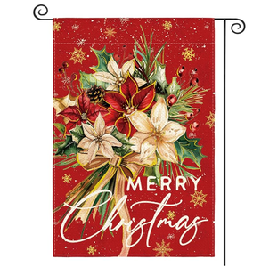 Bandiera da Giardino <span class=keywords><strong>Buon</strong></span> Natale 12x18 Pollici, Albero di Natale Bifacciale per Esterno, Bandiera Decorativa Festiva Invernale per Cortile - Product Image 3