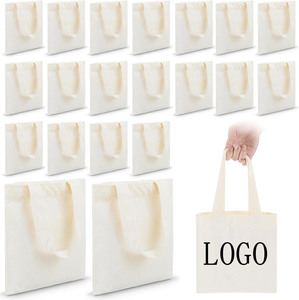 Wholesale Custom Printed Canvas Tote Bag Shoulder Strap Large (>50cm) Reusable Promotional Bag for Daily Use Gift