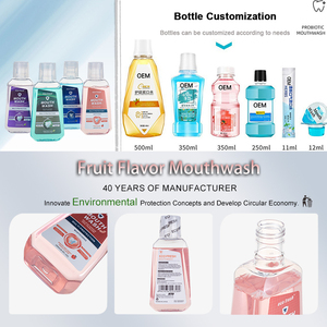 Individuelle 250 ml Fluoridfreie, alkoholfreie Reisegröße Zahnaufhellung Mundwasser mit Kräuterminz-Fruchtgeschmack - Product Image 2