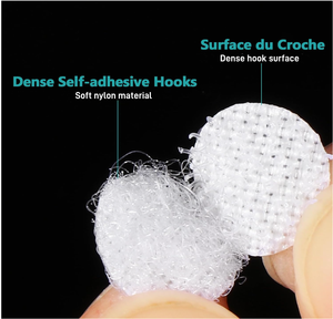 Échantillon gratuit d'usine 10mm de large pièce de monnaie noir et blanc crochets et boucles collants - Product Image 2