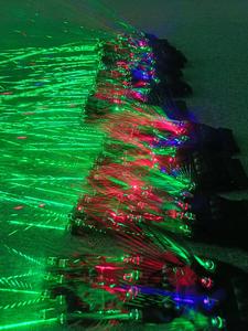 GlowDisplay 可充电多色激光手套 4 头红/绿/蓝/紫灯 可定制徽标 DIY 适合 DJ 舞台表演 - Product Image 2