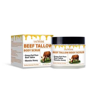 สครับขัดผิวสูตรน้ำมันไขมันสัตว์ออร์แกนิค 100% แบรนด์ของเราเอง ช่วยให้ผิวขาวกระจ่างใส บำรุงผิว - Product Image 1