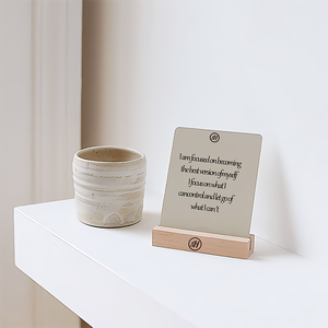 Tarjetas de afirmación de autocuidado de atención plena positiva impresas personalizadas Soporte de cubierta Juego de salud mental inspirador Uso - Product Image 2
