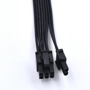 18AWG kép Molex 4 pin để 8(6 + 2) pin PCI Express Video Card PCI-E ATX PSU Power Adapter Cáp - Product Image 2