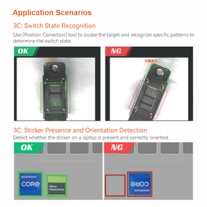AKUSENSE Color Vision <span class=keywords><strong>Sensor</strong></span> 10-200cm Reichweite Autofokus VDS20C-X508WP Fehler erkennung und Barcode-Leseobjekt erkennung - Product Image 4