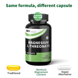 Capsules de L-Thréonate de Magnésium Végétaliennes 100 % à Base de Plantes Conformes aux Normes du Marché Européen Fabricant de Compléments Alimentaires Personnalisés pour les Importateurs Européens - Product Image 2