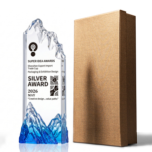 Trofeo de Cristal Personalizado con Pico de Montaña, Grabado en Cristal Degradado, Premio para Torneos de Escalada en <span class=keywords><strong>Roca</strong></span>, Reconocimiento a la Innovación - Product Image 6