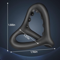 Anillo para Pene de Silicona Negra para Hombres, Elástico, Ecológico, 100% Impermeable, Retrasa la Eyaculación, Ejercicio Sexual, Fundas para Pene