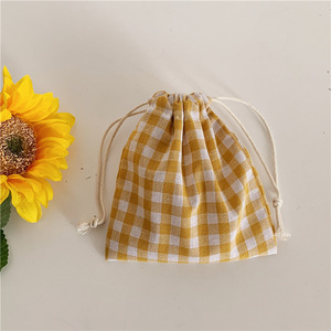 Nouveauté - Pochette de rangement en tissu de lin écologique avec cordon de serrage, plusieurs couleurs, petit sac cadeau - Product Image 3