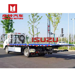 Nouveau modèle 2026 Isuzu Camion de remorquage et de dépannage 10T, robuste, avec plateforme de remorquage à levage de roues et plateau plat - Product Image 2
