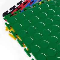 Tapis de sol en PVC antidérapants à emboîtement, modernes, portables, en plastique