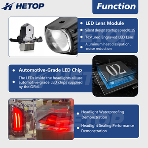 Fari HETOP G30 Bicolore e Luci Posteriori G30 2018-2020 <span class=keywords><strong>Serie</strong></span> 5, Set Personalizzato Stile Ikon, Lampada LED DRL Plug and Play per <span class=keywords><strong>BMW</strong></span> - Product Image 4