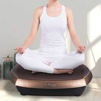 Plateforme vibrante de fitness avec panneau de contrôle LED et cordes pour l'exercice des bras