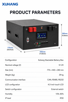 Solution fiable de stockage d'énergie domestique 10kWh/15kWh Batterie solaire au lithium LiFePO4 51.2V 314Ah 100Ah 8000 cycles de fiabilité