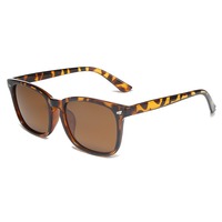 Lunettes de soleil carrées de haute qualité à verres colorés pour hommes et femmes, protection UV400, en matériau PC, vente chaude