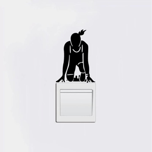 Interruttore adesivo divertente <span class=keywords><strong>sport</strong></span> adesivi <span class=keywords><strong>murali</strong></span> in vetro per cameretta decorazioni per la casa - Product Image 4