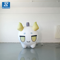 Modèle de mascotte gonflable personnalisé en forme de dragon de dessin animé pour la publicité et la décoration d'événements commerciaux