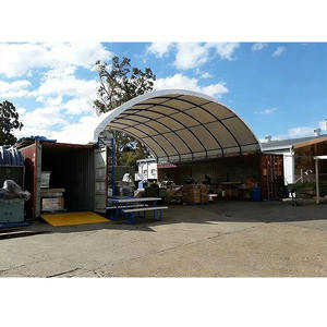 Contenedor de Almacenamiento de PVC 60x80, Carpa de Almacenamiento para Almacenes, Cobertizo con Doble Estructura de Techo, Edificios de Tela con Doble Estructura - Product Image 6