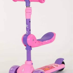 Children's Scooter For Ages 3 And Older Height Adjustable With Lights Mixed Color Hummer Wheels - Product Image 2