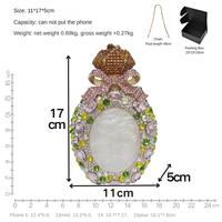 Sac à main de soirée pour femme en forme de flacon de parfum en diamant de luxe en gros