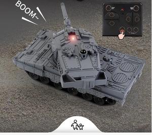 Char d'assaut principal RC Leopard 2A6 2,4 GHz, mini char <span class=keywords><strong>de</strong></span> combat <span class=keywords><strong>IR</strong></span>, jouet militaire télécommandé 6 canaux rechargeable par USB pour enfants - Product Image 4