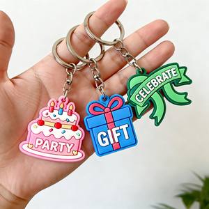 حلقة مفاتيح مخصصة من البي في سي الناعم ثنائي الأبعاد من مصنع صيني بالجملة لصنع سلاسل مفاتيح مطاطية كهدايا ترويجية - Product Image 6