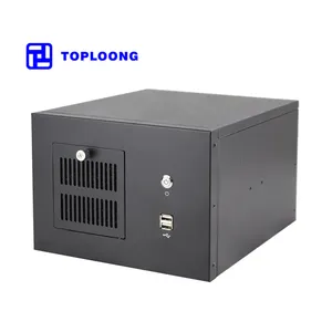 IPC6202 wall mounted Mini ITX Spacious Design Empty Computer Case Chassis PC Enclosure Box with 1 hdd bay one piece 80mm fan