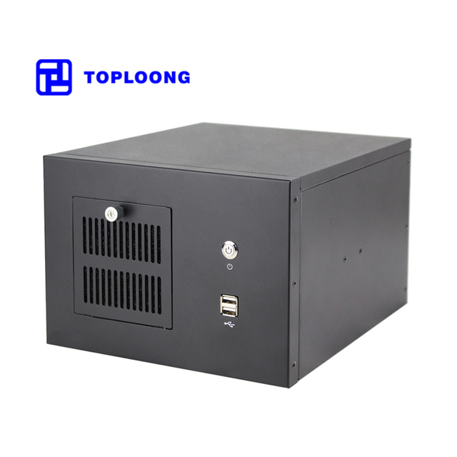IPC6202 Wall Mounted Mini ITX Spacious Design Empty Computer Case Chassis PC Enclosure Box with 1 Hdd Bay One Piece 80mm Fan
