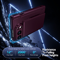 Étui Duo pour iPhone avec porte-cartes, support et protection intégrale pour Duo avec protection d'écran – Idéal pour hommes et femmes