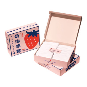 Caja de Regalo de Crema de Fresa con Impresión de Logotipo Personalizado para el Día de San Valentín, Empaque Premium - Product Image 1