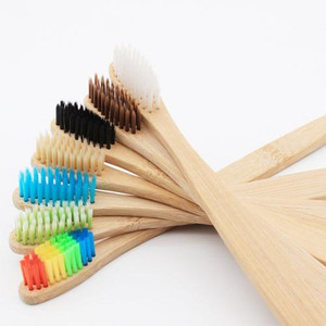 Brosses à dents en bambou Vegan, lot de 5, en charbon actif, sans BPA, poils souples, emballées individuellement et numérique - Product Image 3