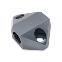 High-performance Cutting Tools Cnc Milling Lathing Drilling Silver Anodize Aluminum 6061 Sandblast Parts Customized Shape