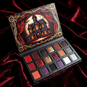 Palette <span class=keywords><strong>de</strong></span> fards à paupières vintage gothique, mat, scintillant, métallique, <span class=keywords><strong>maquillage</strong></span> d'<span class=keywords><strong>Halloween</strong></span>, citrouille, <span class=keywords><strong>sorcière</strong></span>, haute pigmentation, longue tenue - Product Image 4