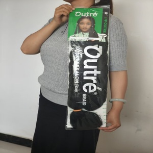 Tóc nối tết Jumbo đen Châu Phi BELEZA Ghana, giảm giá, chất liệu chịu nhiệt thấp, kiểu Yaki, 165g, 82 inch - Product Image 5