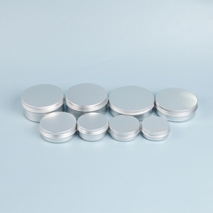 Customized logo Metal Round Packaging Tin Can Boxes for Cream Wholesale Price Aluminum Container Tins Jar - Product Image 1