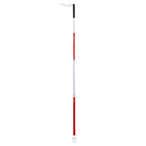 Canne pliable en alliage d'aluminium blanche Long Heng LH-BL02, légère et rétractable, aide à la marche pour personnes malvoyantes et aveugles, élastique - Product Image 2