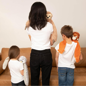 2.5pounds lò vi ba cánh tay dài màu đỏ đười ươi đồ chơi sang trọng Thú nhồi bông động vật rừng cho trẻ em thực tế Đồ chơi đười ươi có trọng lượng - Product Image 4