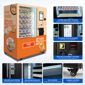 JFP Vending <b>Machine</b> for Noodles & Ramen With Hot Water Coin Payment Steel Body Touchscreen SDK Enabled Provide Fresh - Product Image 5