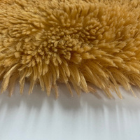 Personnalisé 100% polyester Trame Solide 15mm 20mm 30mm PV Peluches Fourrure Peluche Tissu pour Jouets Vêtements Textile À La Maison