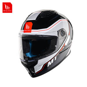 New MT MTHELMETS STINGER 2 Spanish CCC Certified ABS Full Face Helmet Quick Release Closure | Unisex All-Season Motorcycle - Product Image 3