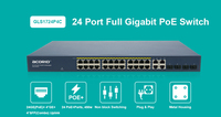 Commutateur PoE Gigabit complet 32 ports 4 SFP 802.3at 450 watts Compatible avec Dahua IPC