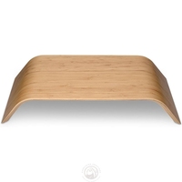 Opvouwbare Desktop Riser Voor Computers Elektronica Zwart Bamboe Walnoot Houten Computer Monitor Stand Voor Imac Notebook Pc Lcd